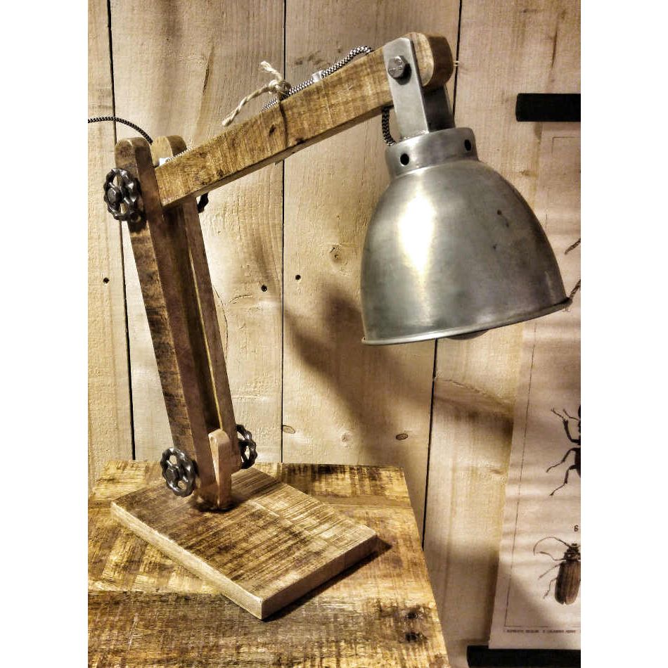 herinneringen nietig schoolbord Industriele vintage bureaulamp - Eigentyds