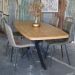 Eettafel Deens ovaal HPL mangohout