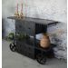 Zwart dressoir industrieel