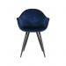 Eetkamerstoel Forli fluweel blauw