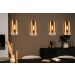 Goudkleurige hanglamp glas