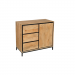 Dressoir mangohout 100 cm mangohout schuinvoor