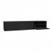Zwart zwevend tv meubel Madison Black 160 cm geopende deur