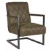 Industriele fauteuil donkergroen
