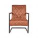 Fauteuil industrieel cognac