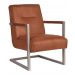 Fauteuil Jim microvezel cognac