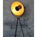 Vloerlamp zwart en goud