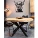Ronde eettafel mangohout