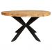 Ronde eettafel mangohout kruispoot