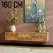 Zwevend tv meubel Vision mangohout 160 cm