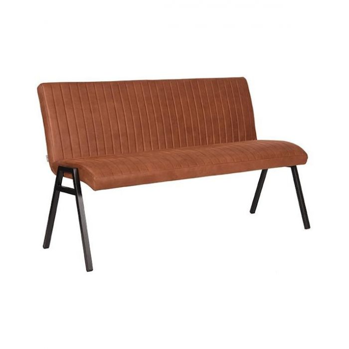 Eetkamerbank Matz microvezel cognac 145 cm