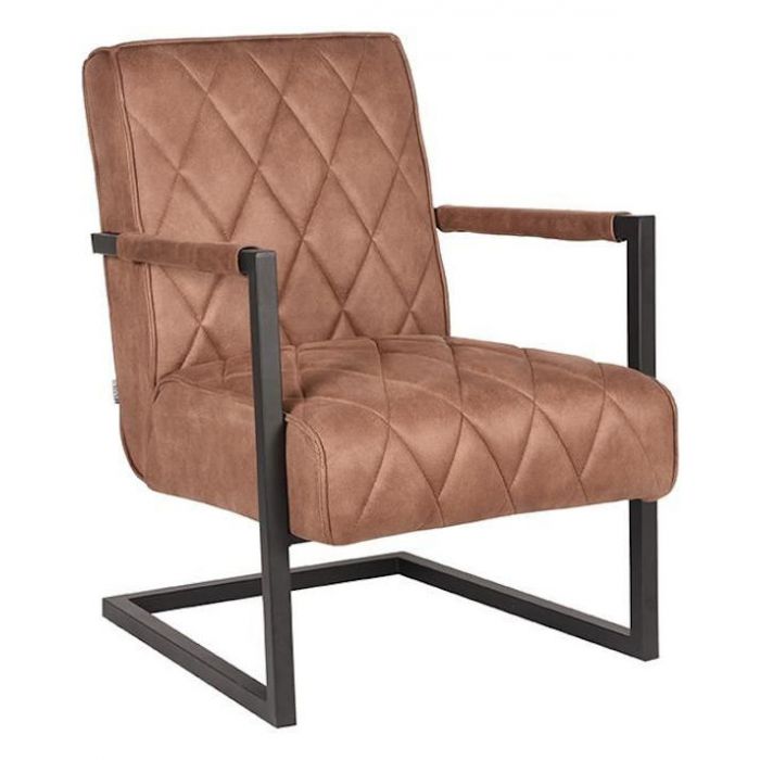 Industriele fauteuil bruin