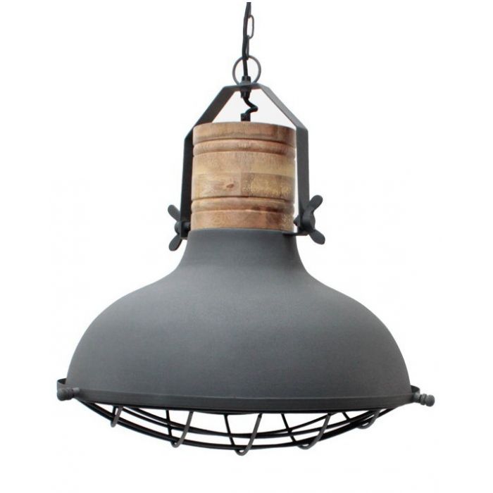 Industriele hanglamp betongrijs small