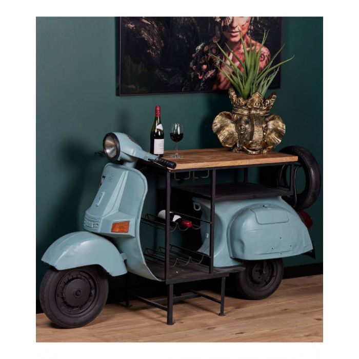 Vespa scooter sidetable