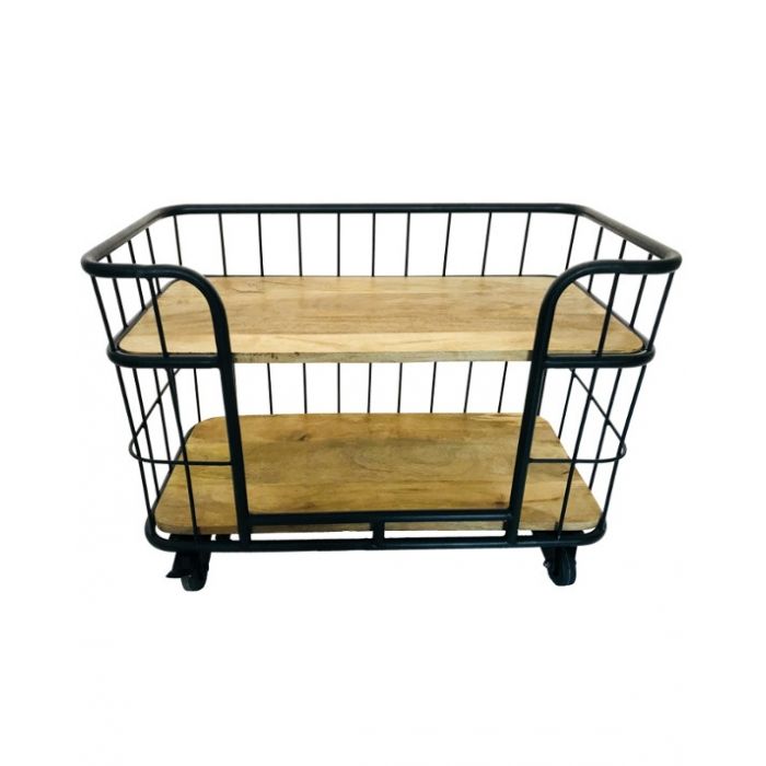 Industriele trolley zwart